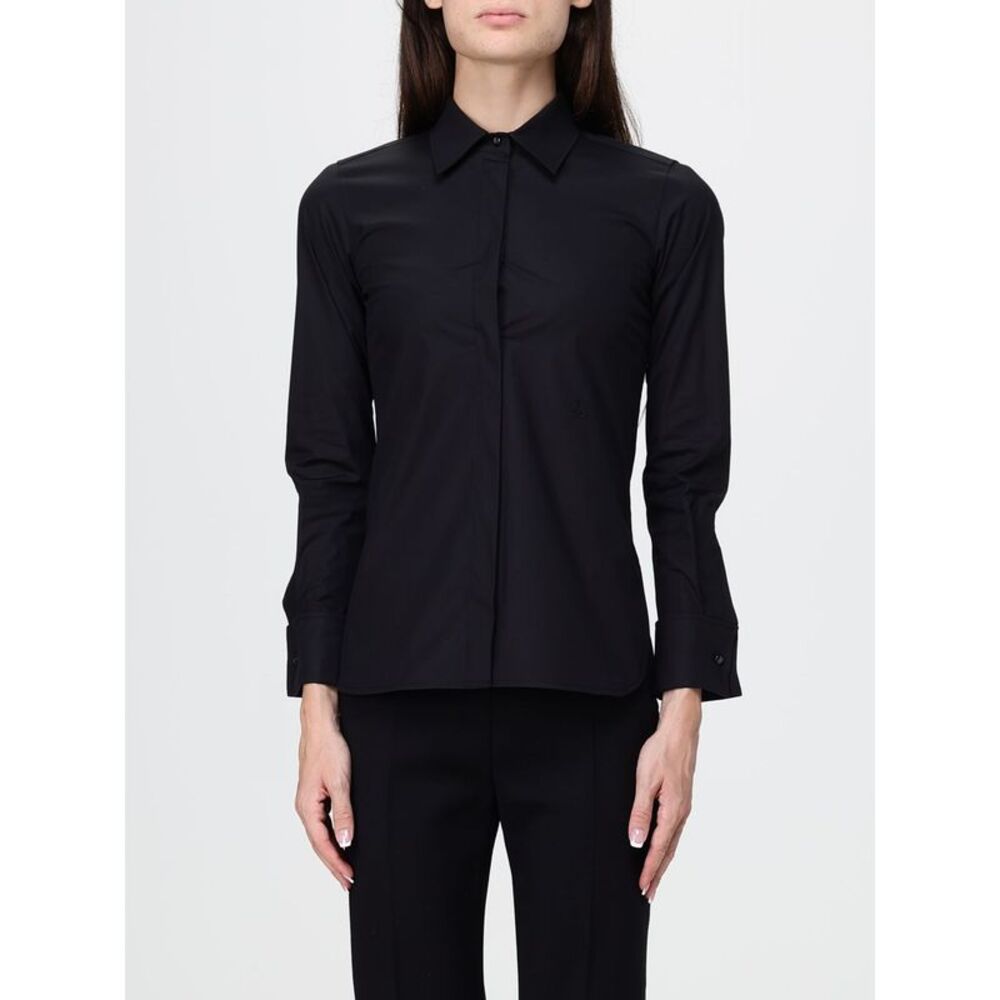 Max Mara Women Max Mara Slim Fit Stretch Cotton Shirt With Concealed Placket